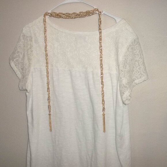 Gold Earrings and Necklace Scarf Costume Fashion Jewelry Tassel Set Lot C720 - Picture 5 of 5